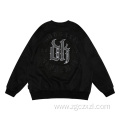 Men's Vintage Letter Embroidered Pullover Sweatshirt